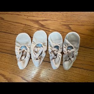 pairs of Evolution ballet shoes little girls,